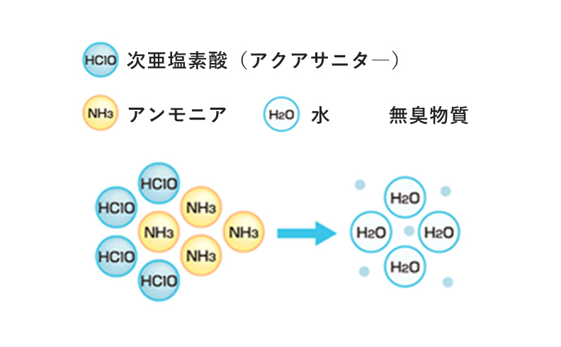 高い消臭と保存性